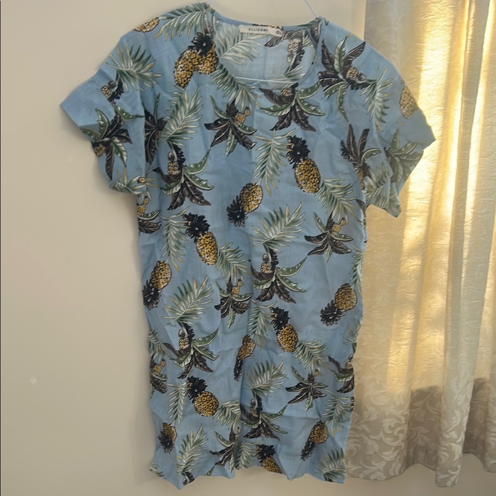 Ellison Tropical Print Dress